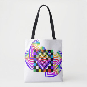 Bolso De Tela Totes coloridos del verano del amor de los