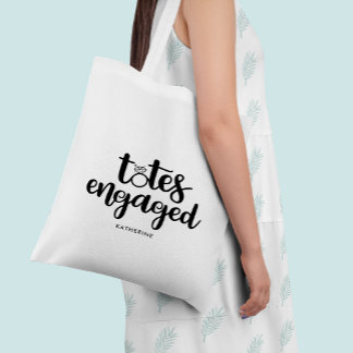 Bolso De Tela Totes comprometidos - Novia a ser personalizada
