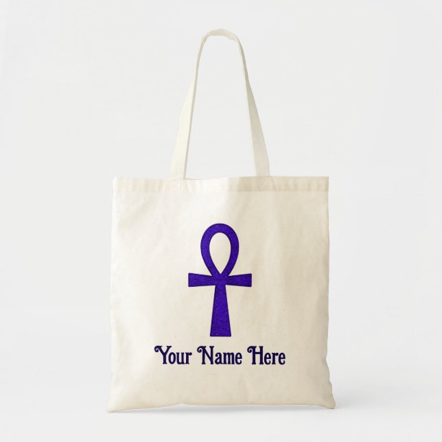 Bolso De Tela Totes de Ankh Azul (Frente)