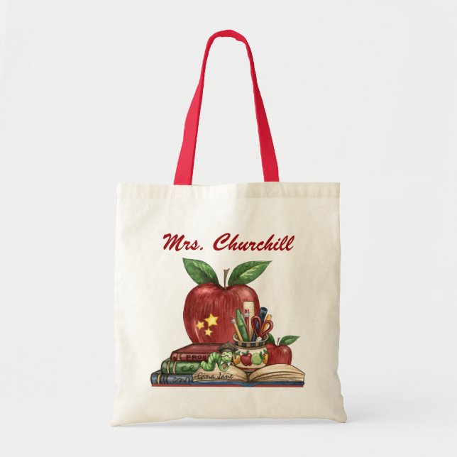 Bolso De Tela Totes de profesores - Bookworm - SRF (Frente)
