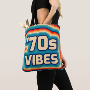 Bolso De Tela totes de vibraciones de los años 70