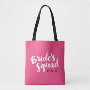Bolso De Tela Totes del partido de novias personalizado de la br