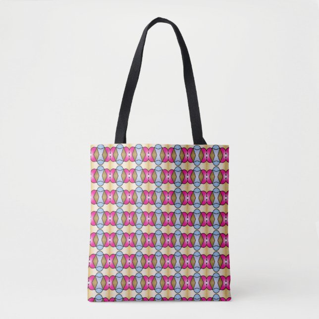 Bolso De Tela Totes Elegantes: Diseños Impresos de Moda (Anverso)