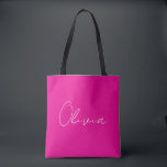 Bolso De Tela Totes para Damas de Honor con Nombre Personalizado<br><div class="desc">Totes para Damas de Honor con Nombre Personalizado,  Bolsa de Tote Personalizada para Ella,  Regalos del Día de la Madre,  Regalo para Ella,  Tote Transparente de Color Neon,  Bolsa de Hombro Divertida</div>