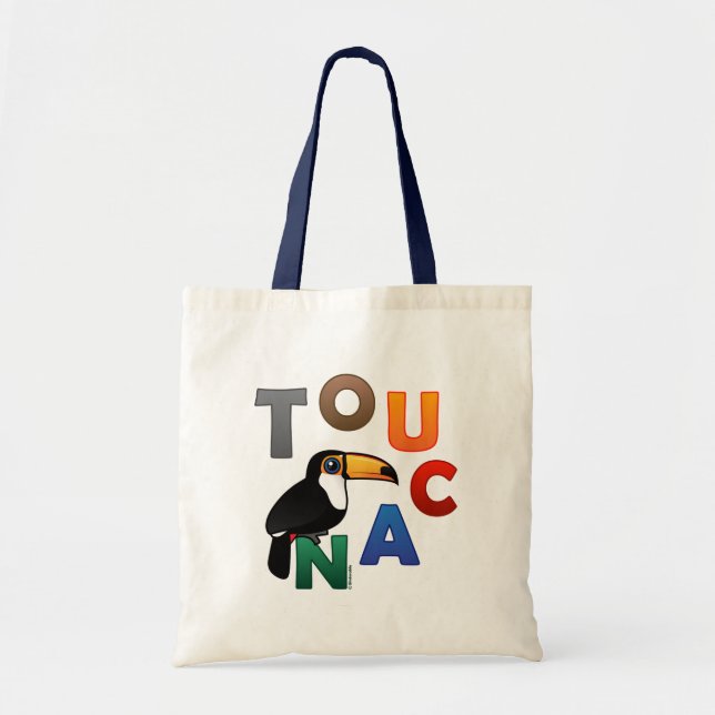 Bolso De Tela Toucan colorido (Frente)