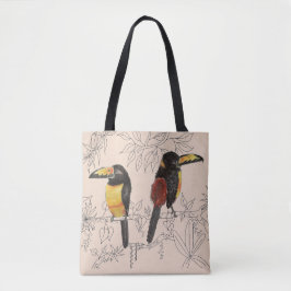 Bolso De Tela Toucans en un Tote (2)