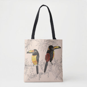 Bolso De Tela Toucans en un Tote (2)