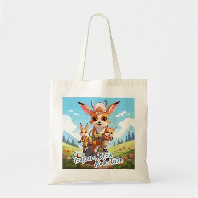 Bolso De Tela Toujours drôle avec Tatie (Frente)