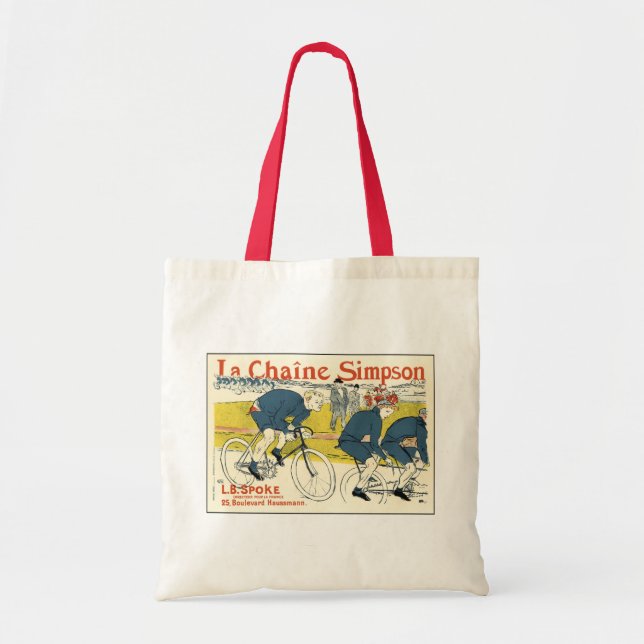 Bolso De Tela Toulouse-Lautrec - Arte de bicicleta de época (Frente)