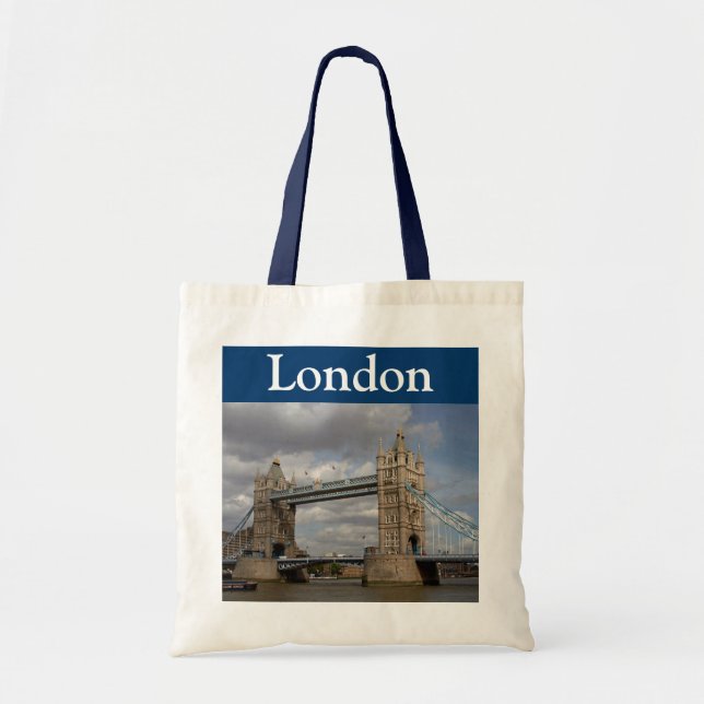 Bolso De Tela Tower Bridge, London Tote Bag (Frente)