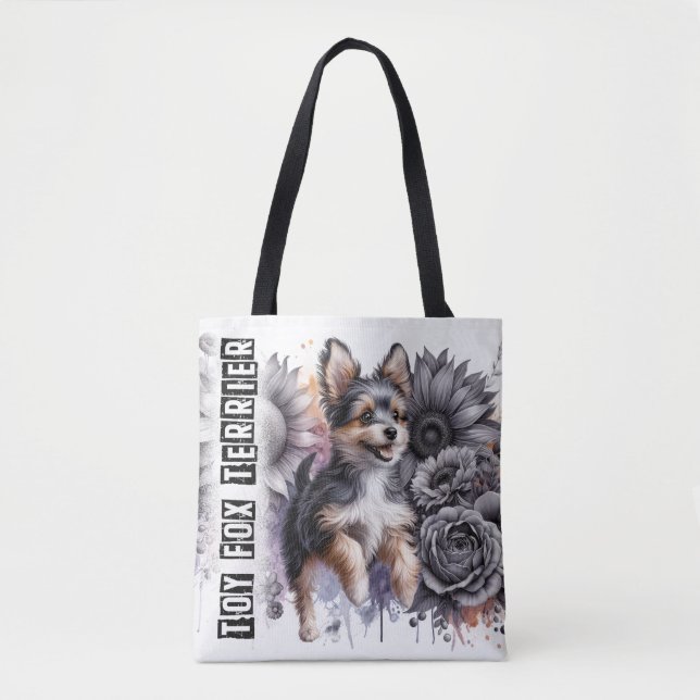 Bolso De Tela Toy Fox Terrier (Anverso)