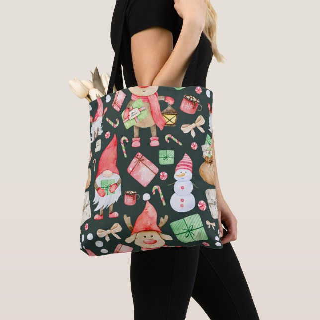 Bolso De Tela Toy Story Merry Christmas Pattern Moderno (Detalle)