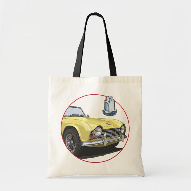 Bolso De Tela TR4 amarillo (Frente)