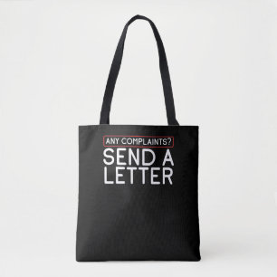 Bolso De Tela Trabajador Postal Mailman ¿Alguna Queja? Enviar A