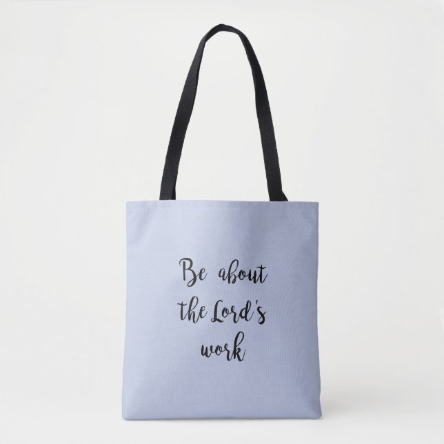 Bolso De Tela Trabajo del Señor - tote (Anverso)