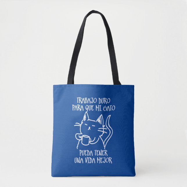 Bolso De Tela Trabajo duro (Anverso)