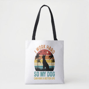 Bolso De Tela Trabajo Duro Para Que Mi Perro Tenga Una Mejor Cam