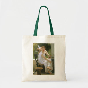 Bolso De Tela Trabajo interrumpido por Bouguereau, retrato de án