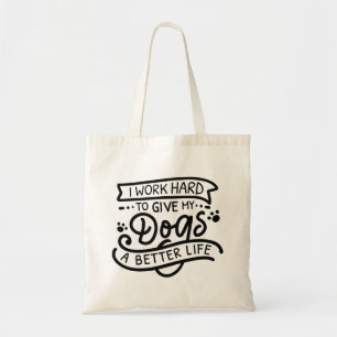 Bolso De Tela Trabajo Perros Duros