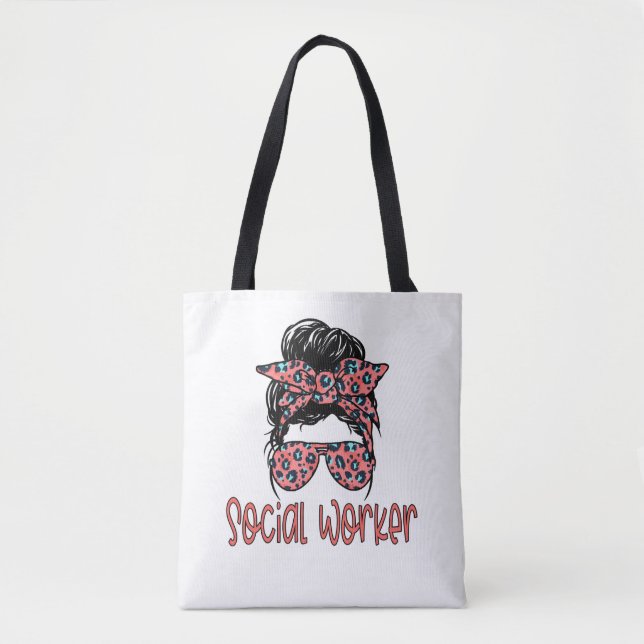 Bolso De Tela Trabajo social Maestría en Maestría de MSW (Anverso)