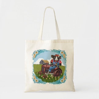 Bolso De Tela Tractor de conducción de vacas