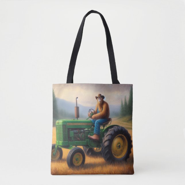 Bolso De Tela Tractor de pie grande (Anverso)