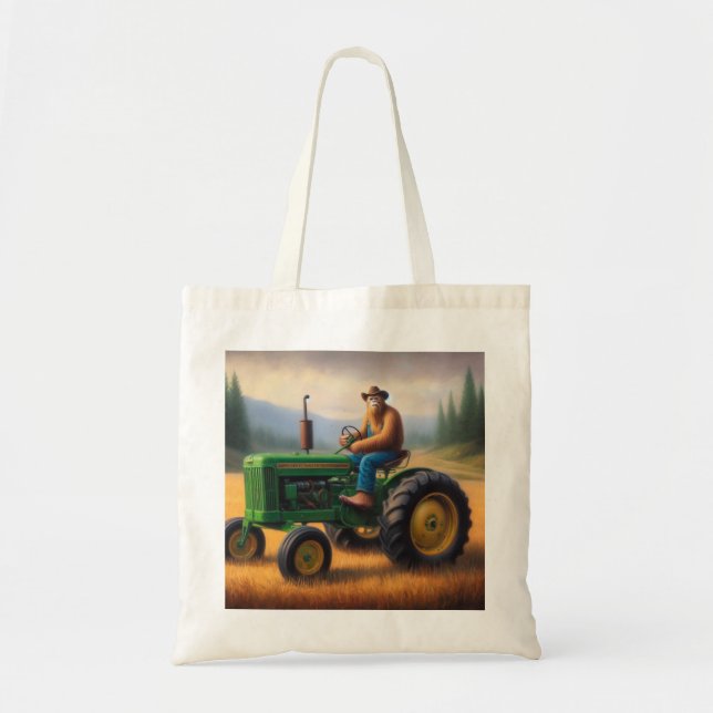 Bolso De Tela Tractor de pie grande (Frente)