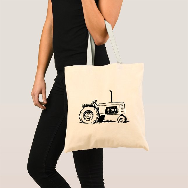 Bolso De Tela Tractor Sketch (Subido por el creador)