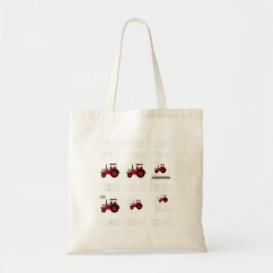 Bolso De Tela Tractores divertidos amante 6 cosas que hago en M