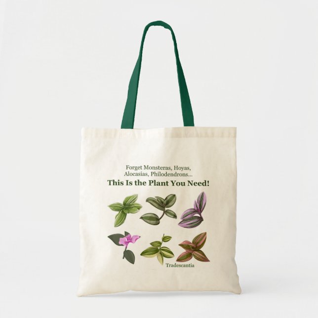 Bolso De Tela Tradescantia Esta es la planta que necesitas para  (Frente)