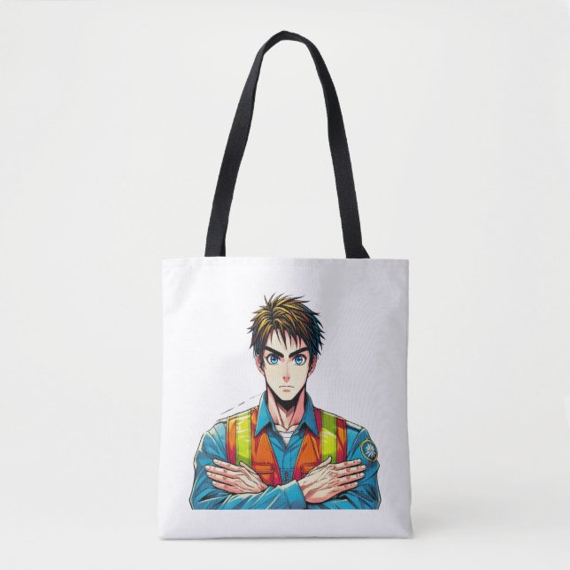 Bolso De Tela Tragetasche mit Manga-Sicherheitsfachmann (Anverso)