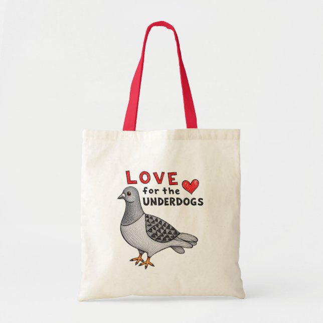 Bolso De Tela Tragetasche Taubenliebe (Frente)
