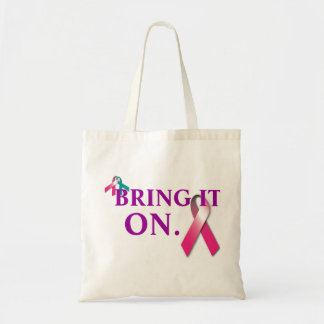 Bolso De Tela Tráigalo en el tote - cinta rosada