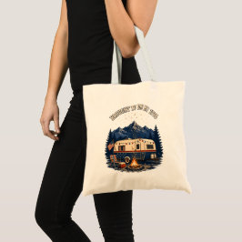 Bolso De Tela Trailer de Camping del 4 de Julio Montañas
