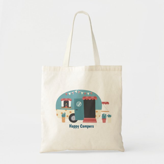 Bolso De Tela Trailer feliz de campers (Frente)