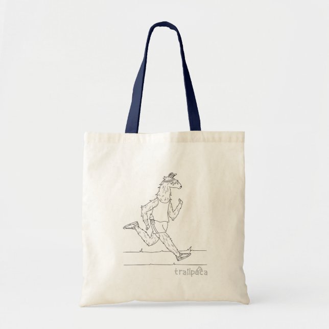 Bolso De Tela Trailpaca Feelin él manija azul (Frente)