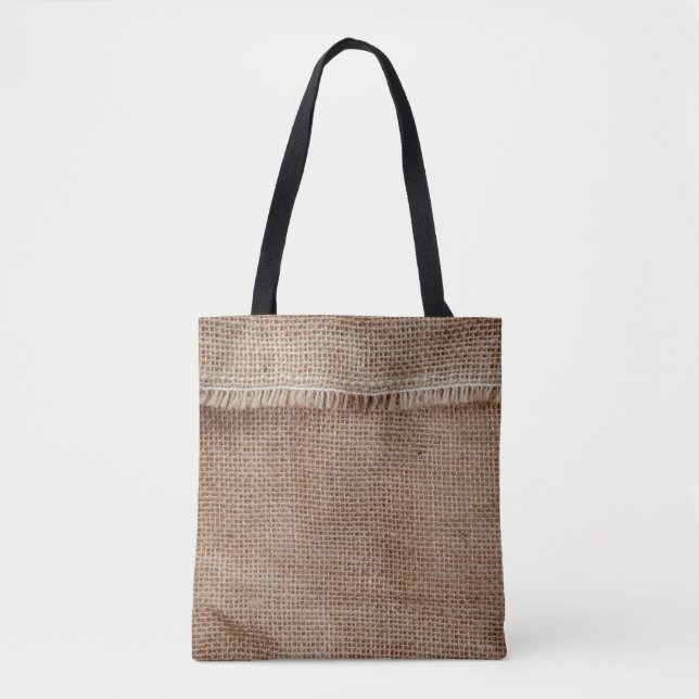 Bolso De Tela Traje de línea natural café, saco, abstención (Anverso)
