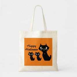 Bolso De Tela Tramitación de gatos negros con suerte en Hallowee