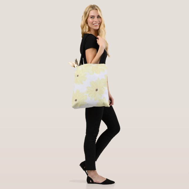 Bolso De Tela Tranquil Morning Yellow Flowers  (Puesto)