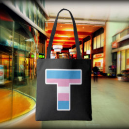 Bolso De Tela Trans Orgullo Capital T Tote Bag