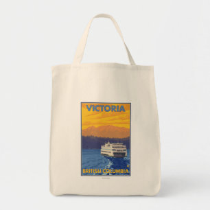 Bolso De Tela Transbordador y montañas - Victoria, A.C. Canadá