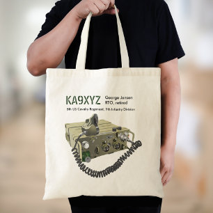 Bolso De Tela Transceptor portátil militar AN/PRC-77 clásico