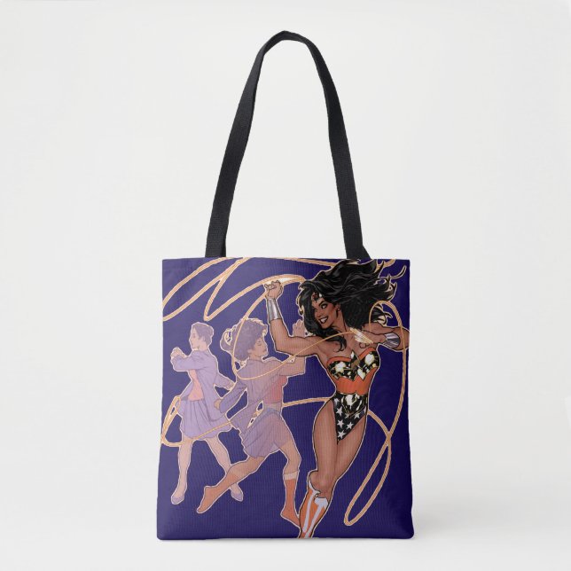 Bolso De Tela Transformación de Diana Prince, Mujer Maravilla (Anverso)