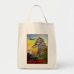Bolso De Tela Transporte aéreo japonés con pagoda