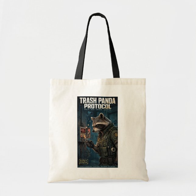 Bolso De Tela Trash Panda Protocol (Frente)