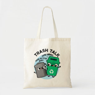 Bolso De Tela Trash Talk Funny Papel de basura