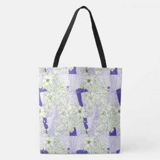 Bolso De Tela Trastorno floral - Tote botánico artístico