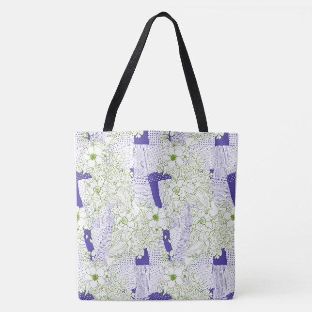 Bolso De Tela Trastorno floral - Tote botánico artístico (Anverso)
