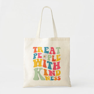 Bolso De Tela Tratar A Las Personas Con Kindness Retro TPWK Insp