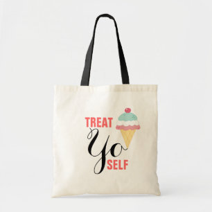 Bolso De Tela &Tratar Tote presupuestario